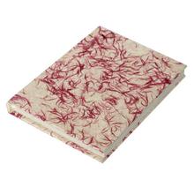 Cream/Maroon Textured Bi-Fold Notebook - NBA6