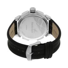 Fastrack Men Leather Analog Black Watch - 3130SL02