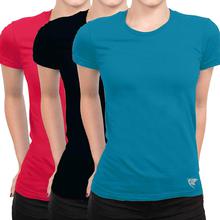 Pack of 3 Cotton Round Neck T-shirt By Shree Mangalam