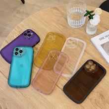 For iPhone 12 Pro Max 13 11 Pro XS Max For iPhone 15 14 13 Pro Max 12 11 Xs XR 7 8 Plus Soft TPU Phone Case Round Camera Lens Protection Case Cover