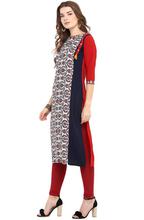 Women Geometric Printed Straight Kurtis – Multicolored