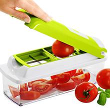 All In One Slicer & Dicer : Chipser / Slicer And Grater- Green