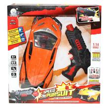 JT267 Speed Pursuit Gun Remote Car Toy For Kids - Orange