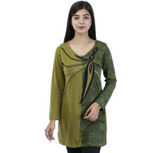 Green Printed Tops For Women - WDR3241