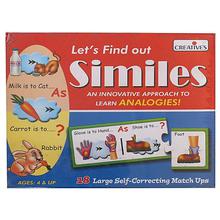 Creative Educational Aids Similes Puzzle Game - Multicolored