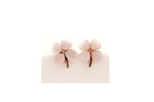 Rose Gold Four Leaf Clover Stud Earrings