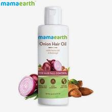 Mamaearth Onion Hair Oil for Hair Regrowth & Hair Fall Control with Redensyl, 150ml