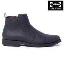 Caliber Shoes Matte Blue Side Chain Top Boots For Men - ( 501 O)