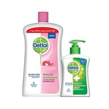 Dettol Skincare Handwash Refill Jar 900ml (Free Handwash Pump)