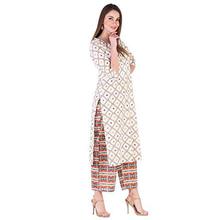 KHUSHAL Women's Cotton Printed Kurta with Palazzo Set