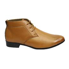 Brown Plain Half Boot For Men