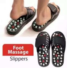 Acupressure Paduka Spring Sandle Black/White Foot Reflexology Massage Slippers