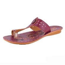 Flite by Relaxo Maroon Flip Flop Outdoor Slipper For Women PUL-74