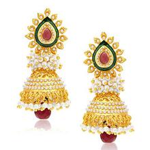 Sukkhi Jhumki Earrings for Women (Golden) (315CB1600)