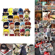 22Pcs Pack Anime One Piece Stickers Decals Scooter Guitar Luggage Laptop Stickers