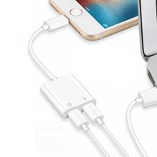 2 in 1 Lightning Adapter Headphone For iPhone X 8/8/7/7 Plus