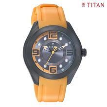 Titan 9475NP04 Analog Yellow Strap Watch for Men
