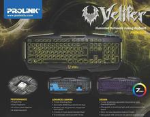 Prolink VELIFER  Illuminated Multimedia Gaming Keyboard (PKGM9101)