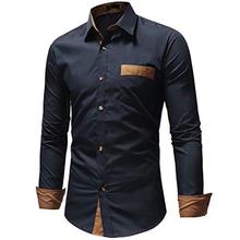 IndoPrimo Men's Cotton Casual Shirt for Men Full Sleeves