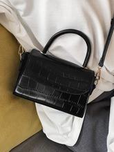 Croc Embossed Satchel Bag