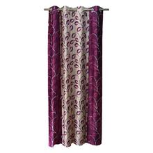 Samrat Curtains With Pink Leaf Design
