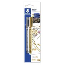 Staedtler Metallic Marker - Pack of 2 (Gold/Silver)