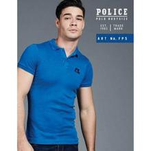 Police FP5 Body Size Polo T-Shirt- Blue
