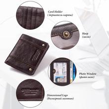 GZCZ ultra - thin Wallet Brand Design Genuine Leather RFID
