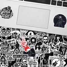 Self Adhesive Cool Rock And Roll Sticker - 50 Pcs