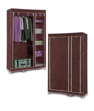 Folding Canvas Wardrobe/Cupboard (120 x 50 x 175 cms)