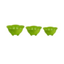 Lotus Vegetable Basket, Green-3 Pcs