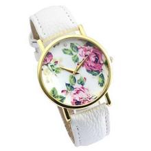FashionieStore Ladies wristwatch Women's Rose Leather Band Quartz Analog Wrist Watches Watch White