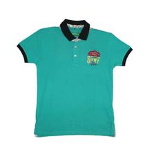 Green Surf Logo Printed Plain Polo T-Shirt For Boys - (131246515217)