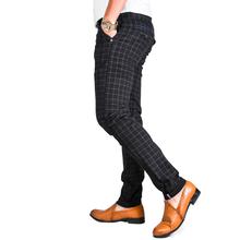 Virjeans Stretchable Cotton Check Black Chinos Pant for Men (VJC 715) 1