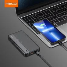 Recci 10000 mAh Portable Powerbank with 20W PD QC 3.0 Fast Charging 10000 mAh Powerbank