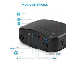 Cheerlux Mini Wireless Projector C6 1300 Lumen Max 130 Inch Support 1080p