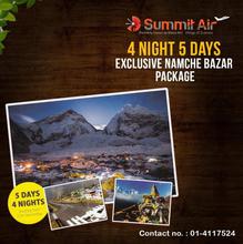 Summit Air Namche Bazar Everest Travel Package- (4 Nights, 5 Days) (KTM - LUK - KTM)