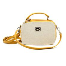 David Jones Yellow/Beige Two Toned Sling Bag For Women