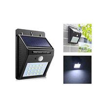 Black Solar Powered LED Bright Motion Sensor Light