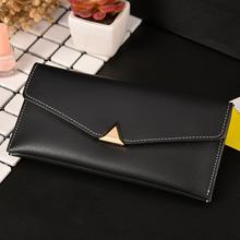 Thin Pu Leather Clutch  Envelope Wallet Long Card Cash Holder Purse