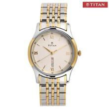 Titan 1636BM01 White Dial Analog Watch For Men