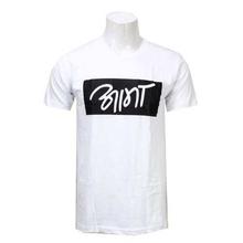 White 100% Cotton Printed T-Shirt For Men