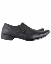 Shikhar Men's Black Slip On Formal Shoes