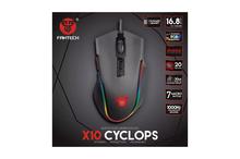 Fantech X10 CYCLOPS Macro RGB Avago USB Wired 4000DPI 7 Buttons Optical LED Backlit Gaming Mouse