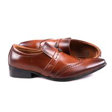 Leather Shoes For Men Brown Color
