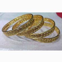 Golden Studded Bangles- 2.4