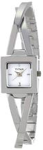 Titan 9852SM01 Work Wear Analog White Dial Watch For Women