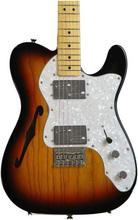 Fender Classic Series 72' Telecaster Thinline Maple Neck 3 Tone Sunburst With Gigbag