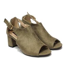 Ankle Strap Block Heel Peep Toe Shoes For Women