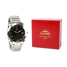 Fujitime M3501 Analog 24 Hours Display White Dial Watch For Men